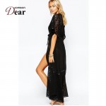 BJ283 Comeondear Hot Sale Beach Wear 2 Colors Long Lace Women Vestidos De Playa Top Selling Super Deal Sexy Summer Beach Dress