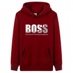 BOSS mens performance hoodies letter printed sportswear hoodies pullover sweatshirt fashion style plus size jacket free shipping