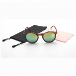 BOUTIQUE Fashion multicolour New mercury Mirror glasses men sunglasses women male female coating sunglass gold round OCUL