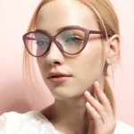 BOYEDA Fashion TR90 Cat Eye Glasses Women Optica Spectacle Frame Female Clear Computer Vintage Eyeglasses Frame Retro Eyewear