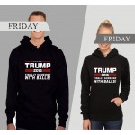 BTS 2017 Donald Trump Hoodies Letter Printed Sweatshirt Mens Hoodies and Sweatshirts Donald Trump Pullover XXXXL