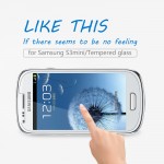 Baixin Premium 0.3mm 2.5D Tempered Glass Explosion Proof Screen Protector for Samsung Galaxy S3 i9300 i9305 Protective Film Case