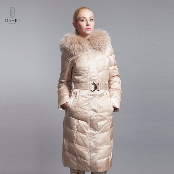 Basic Editions Winter Jacket Women Winter Coat Women Luxury Down Jackets Women Large Fur Hood Duck Down Long Jackets 12W-20