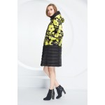 Basic Vogue Winter Women Floral Pattern Long Down Parka Jacket with Hood - Y16093