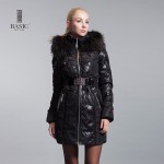 Basic-editions Genuine brand Women Jacke Parka With Fox Fur white duck feather Slim  women's down jacket  ZY11054 Free shipping