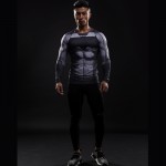 Batman VS Superman 3D Printed T-shirts Men Long Sleeve Cosplay Costume Fitness Clothing Male Tops Halloween Costumes For Men