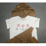 Bear Rilakkuma Straps Dress Lolita Japanese Braces Suspender Mori Girl Kawaii Dress School Clothes Vestido WXC