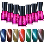 Beau Gel UV Nails Cats Eye Gel Polish Long Lasting UV Semi Permanent Polish Gel Varnish Magnet Cat Eye Gel Polish 7ML/Pcs