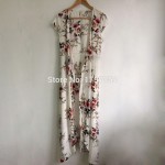 BellFlower Summer Dress Women Beach Dress Short Sleeve Irregular Dress Floral Printed V-Neck Sexy Dress Long Split Dress Vestido