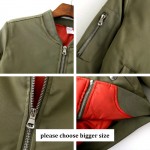 Bella Philosophy 2017 spring new winter zipper padded women bomber jacket black blue pink gray armygreen