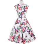 Belle Poque Floral Print Women Dress 2017 Summer Casual robe Retro 50s Vintage Rockabilly Swing Dresses Plus Size Pinup Clothing