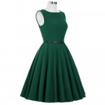 Belle Poque Summer Dress 2017 Female Women Black Red Green Casual Plus Size Tunic 50s 60s Retro Vintage Rockabilly Party Dresses