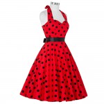 Belle Poque Summer Womens Dresses 2017 Casual Polka Dot Retro Vintage 50s robe Rockabilly Swing Pinup Party Dress Plus Size