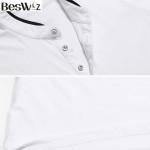 Beswlz Men Tops T-Shirt Spring Autumn Long Sleeve Business Casual Cotton Slim T Shirts Men Brand Clothing Plus Size Top Tees 