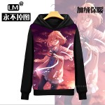 Beyond the boundary Hoodies animation around Kuriyama future Japanese men and women autumn and winter clothes plus velvet7