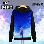 Beyond the boundary Hoodies animation around Kuriyama future Japanese men and women autumn and winter clothes plus velvet7