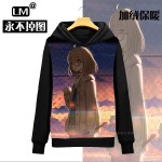 Beyond the boundary Hoodies animation around Kuriyama future Japanese men and women autumn and winter clothes plus velvet7