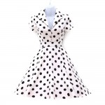 Big swing polka dot rockabilly dress summer style women 40s 50s 60s robe vintage short long midi audrey hepburn dress 2017