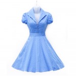 Big swing polka dot rockabilly dress summer style women 40s 50s 60s robe vintage short long midi audrey hepburn dress 2017