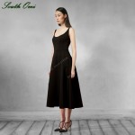 Black /White Vintage A-Line Dress Office Lady One-piece Women Long Dress Causual Tank Dress Vestidos de fiesta Plus size Sexy 