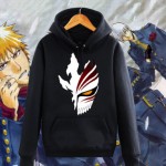 Bleach Hoodies Mens Anime Fleece Pullovers 2017 New Fashion Kurosaki Ichigo Hooded Sweatshirt Free Shipping