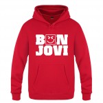 Bon Jovi Hoodie Cotton Winter Teenages Bon Jovi Logo Sweatershirt Pullover With Hood For Men Women