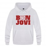 Bon Jovi Hoodie Cotton Winter Teenages Bon Jovi Logo Sweatershirt Pullover With Hood For Men Women