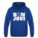 Bon Jovi Hoodie Cotton Winter Teenages Bon Jovi Logo Sweatershirt Pullover With Hood For Men Women