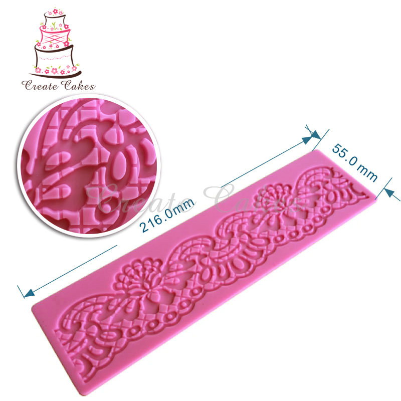 Border Decoration Lace Mold Flower Shape Lace Mat Fondant Cake