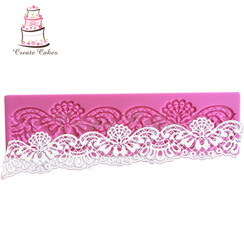 Border Decoration Lace Mold Flower Shape Lace Mat Fondant Cake