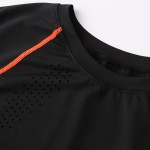 Brand Casual Coolmax Quick Dry T Shirt Men Spring Summer Breathable Short Sleeve T-shirt Man's Slim Fit Stretch TShirt