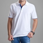 Brand Clothing Polo Homme Solid Wholesale Polo Shirt Casual Men Tee Shirt Tops Cotton Slim Fit 102TBG