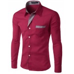 Brand New Mens Formal Business Shirts Casual Slim Long Sleeve Dresse Shirts Camisa Masculina Casual Shirts Asian Size M-4XL 8012