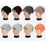 Brand New Women Winter Beanies Cotton Blended Beanie Slouch Warm Hat Festival Unisex Mens Ladies Cap Solid Color Bonnet Hats