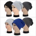 Brand New Women Winter Beanies Cotton Blended Beanie Slouch Warm Hat Festival Unisex Mens Ladies Cap Solid Color Bonnet Hats