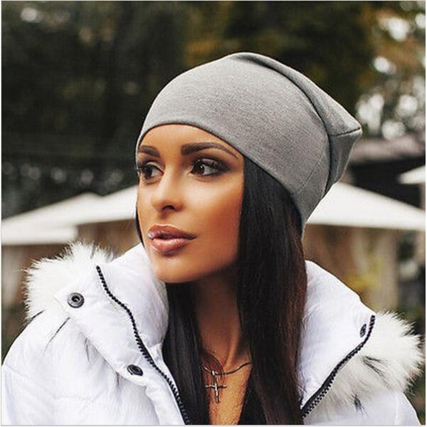 Brand New Women Winter Beanies Cotton Blended Beanie Slouch Warm Hat Festival Unisex Mens Ladies Cap Solid Color Bonnet Hats