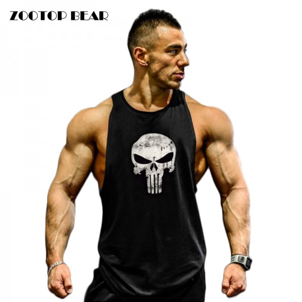 Brand Tank Tops 2017 Men Bodybuilding Fitness Crossfit Undershirt Golds Vest Fashion Clothing Quality Muscle ZOOTOP BEAR