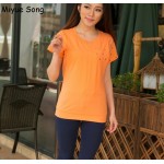 Breastfeeding Cotton Tee Breast Feeding Clothes Side Slit T Shirt 2017 Summer Maternity Short sleeve Nursing Clothing Top S-XL