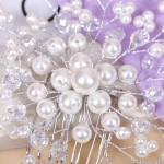 Bridal Pearl Crystal Rhiestone Hair Clip Bridesmaid Jewelry Pearl Diamante Hairpin Hairgrip Accessories