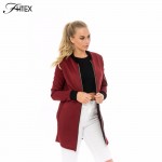 Brief Medium Long Autumn Basic Bomber Jacket Women Color Block Casual Slim Pilot Jacket Outerwear Basic Coats