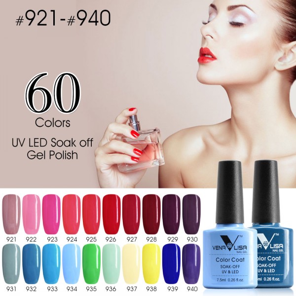 CANNI LED Gel Varnish Hot Sale Nail Art DIY Design 60 Colors 7.5ml 61508 Venalisa Soak off Organic Odourless UV Nail Gel Polish