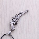 CS GO AMW AK47 Weapon Metal Necklaces Men Gun Leather Chain Neclace CSGO Collier Homme Male Neckless Best Friends Vintage Jewlry