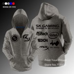 CSGO Team SK Gaming Team zipper hoodies sweatshirt fleece jacket Jersey warm hoody