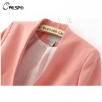 CWLSP 2016 New Autumn short jackets Candy Color Women outwear Spring Slim Short Design Suit Coat S/M/L/XL Free Shipping LD0606