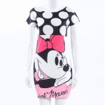 CWLSP Cute Printing Sleeveless Dresses Cartoon Minnie Print Bodycon Dress Summer Fashion Women Mini Dress Vestidos QL2278