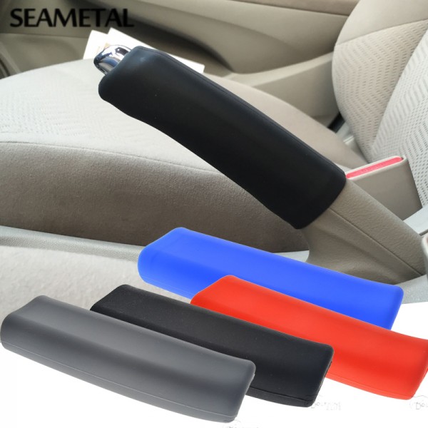 Car Handbrake Sleeve Silicone Gel Cover Anti-slip Multicolored Parking Hand Brake Sleeve Universal Decoration Auto Accessories