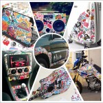 Car Styling Doodle Sticker Bomb Graffiti Skateboard Stickers Snowboard Motorcycle Bicycle luggage Bags Accessories Guitar Decal