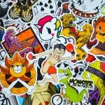 Car Styling Doodle Sticker Bomb Graffiti Skateboard Stickers Snowboard Motorcycle Bicycle luggage Bags Accessories Guitar Decal