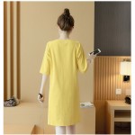 Chafferer Plus Cozy Clothes for Pregnant Women Summer Cotton Pregnancy Dress 2018 Summer Fresh Maternity Dresses Clothing Yellow