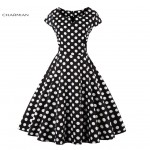 Charmian Women's Summer Dress Plus Size Sexy Vintage Dress Audrey Hepburn Rockabilly Swing Dress Casual Beach Dress Vestidos